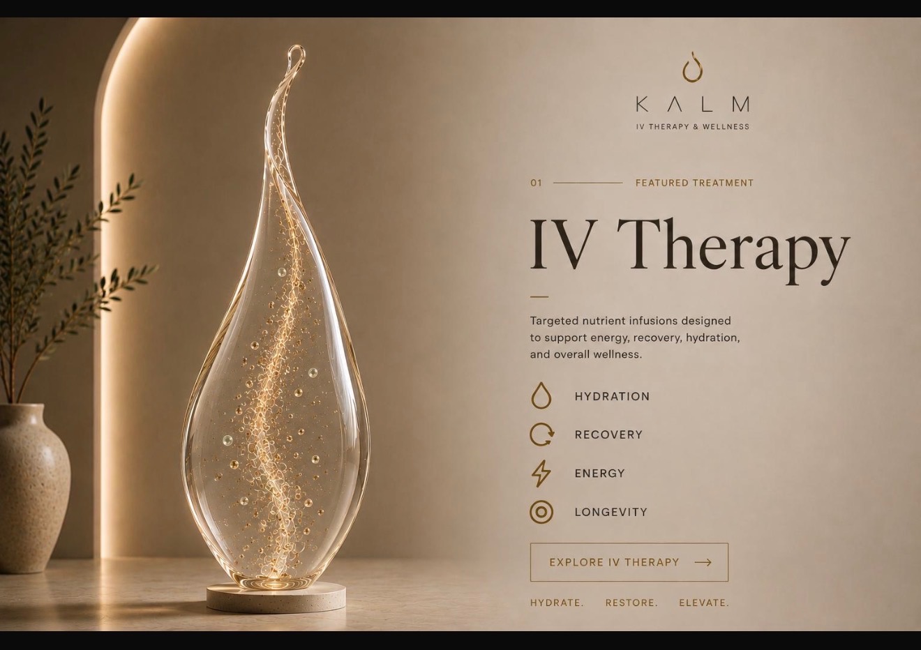 IV Therapy — Kalm Med Spa