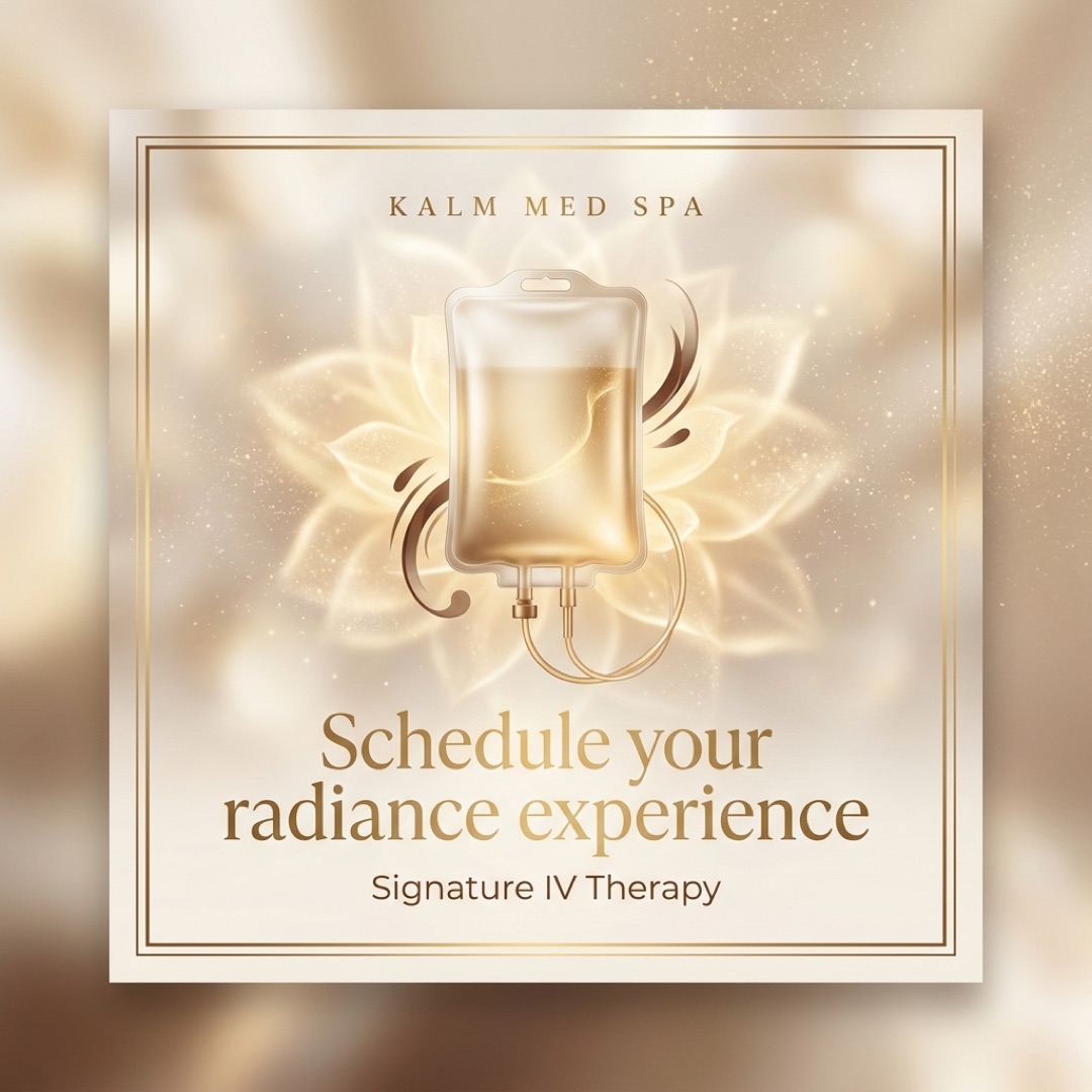 Kalm Med Spa signature IV therapy social post