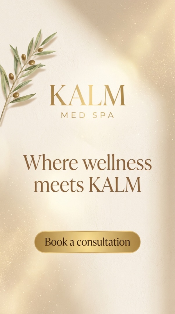 Kalm Med Spa brand story with call to action