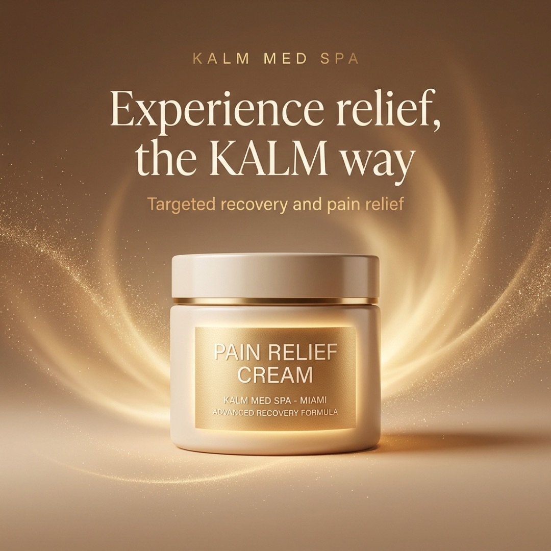 Kalm Med Spa pain relief and recovery social post